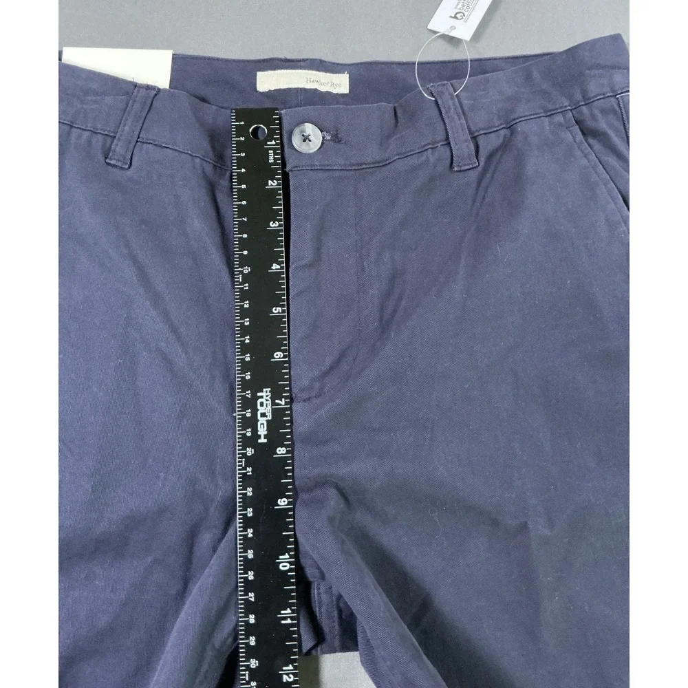 Hawker Rye Mens‎ Slim Fit Chino Pants Navy Blue 33x34 NWT MGW20252-SL